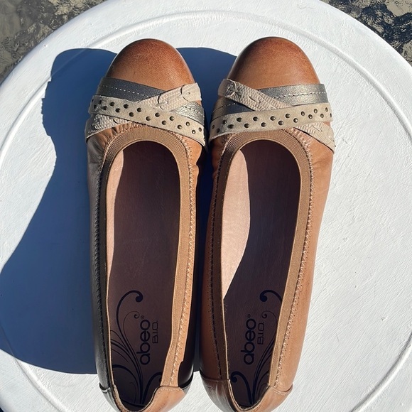 ABEO B.I.O. SYSTEM Women's Nellie Neutral Stone Leather Ortho Support Size 8 - Picture 7 of 10